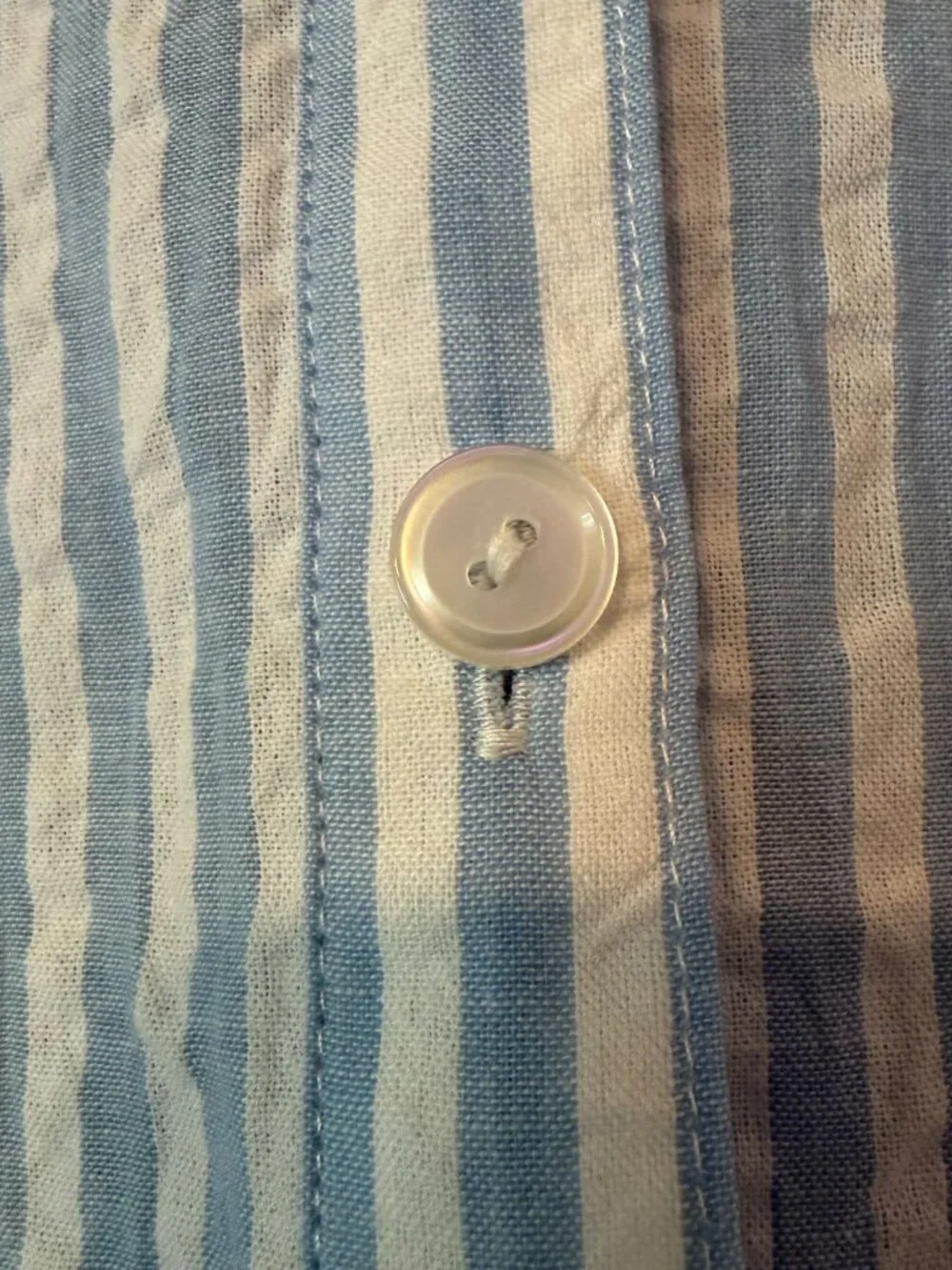 And Now This Mixed Stripe Oversized Cotton Poplin Button Up Shirt - Size M